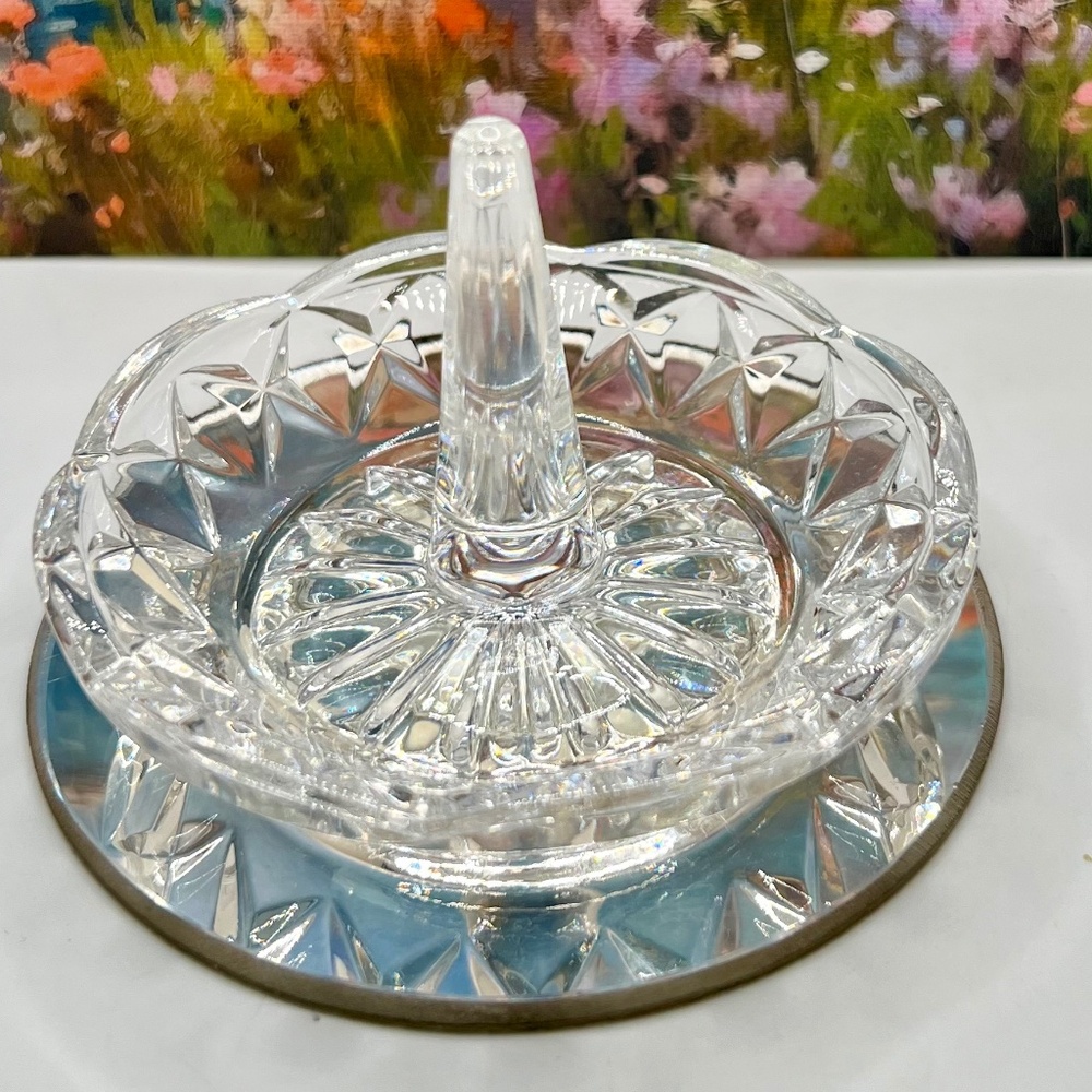 SALE 3/$20**Ring Dish Shannon Lead Crystal by Goddinger - Picture 3 of 5